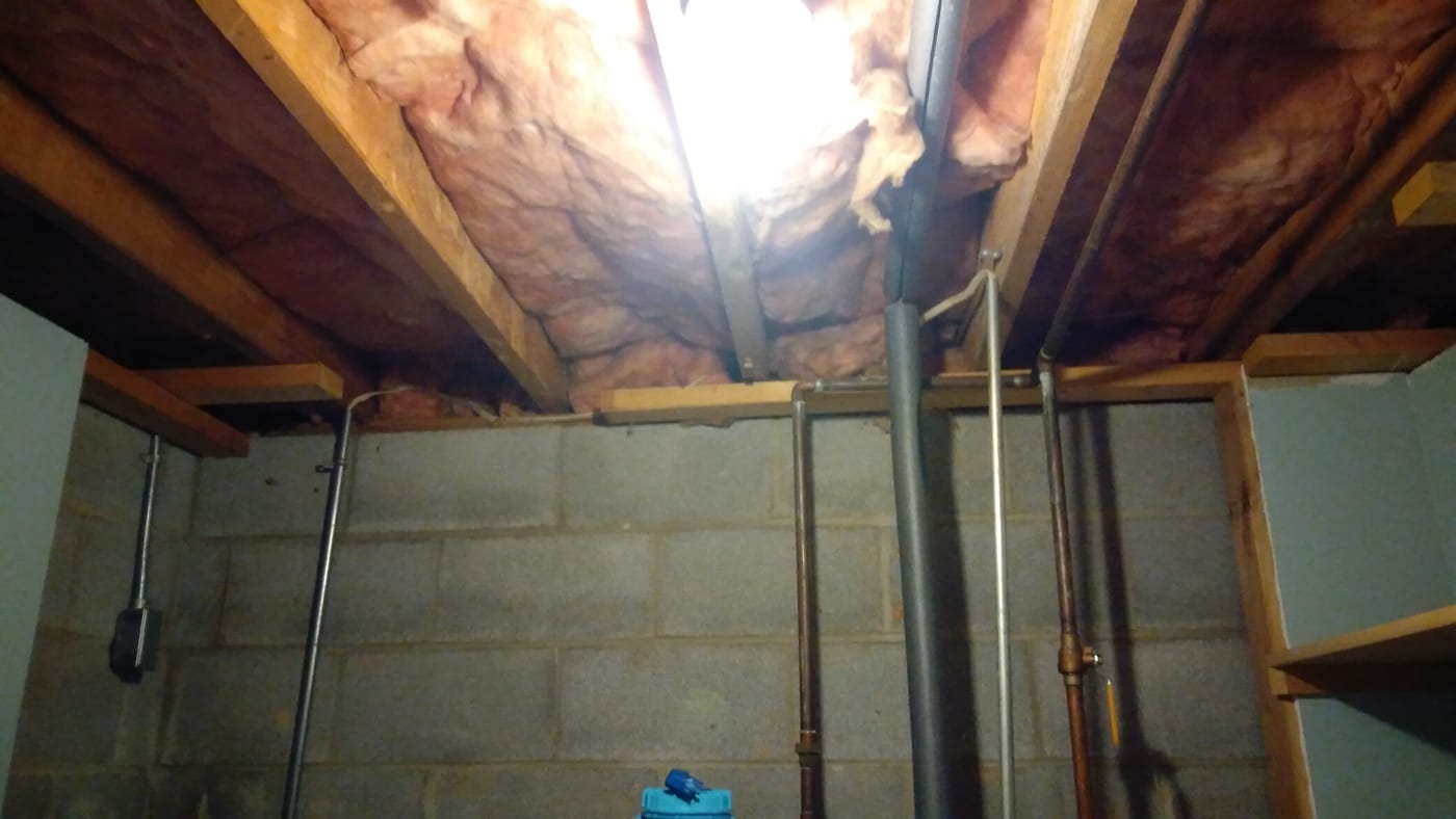 Utility Room Ceiling Drywall Install — photo 1