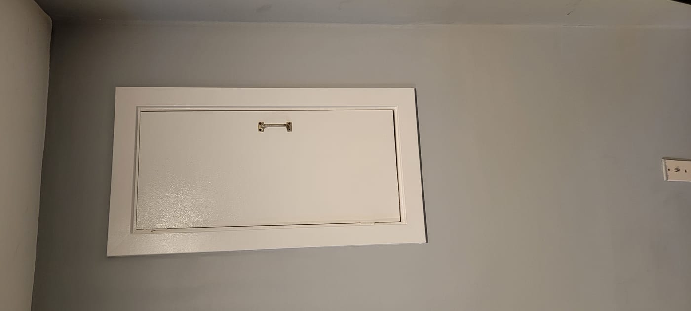 Drywall repair completed