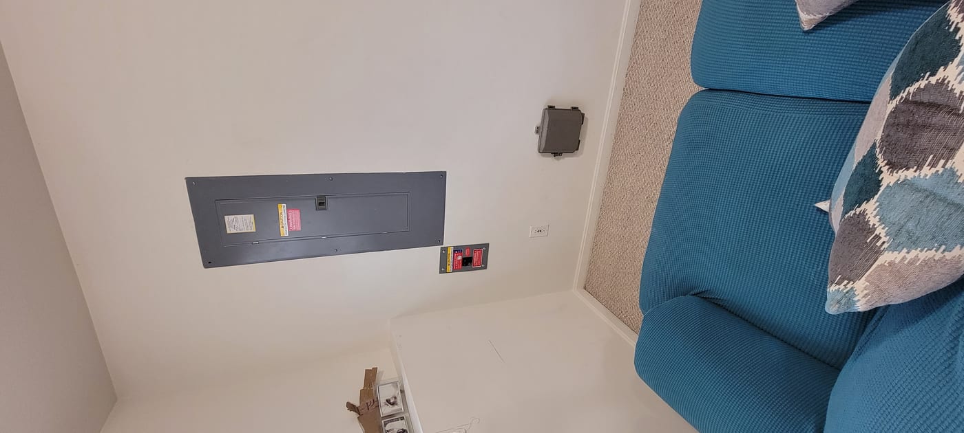 Drywall repair completed