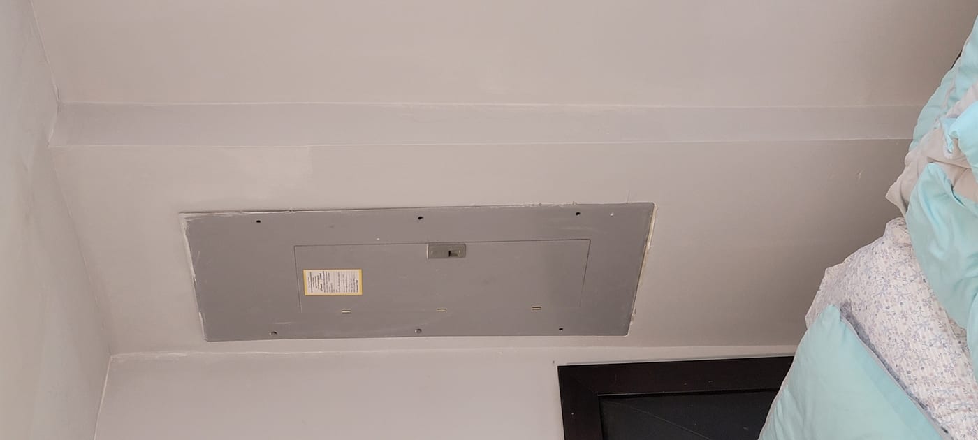 Drywall repair completed