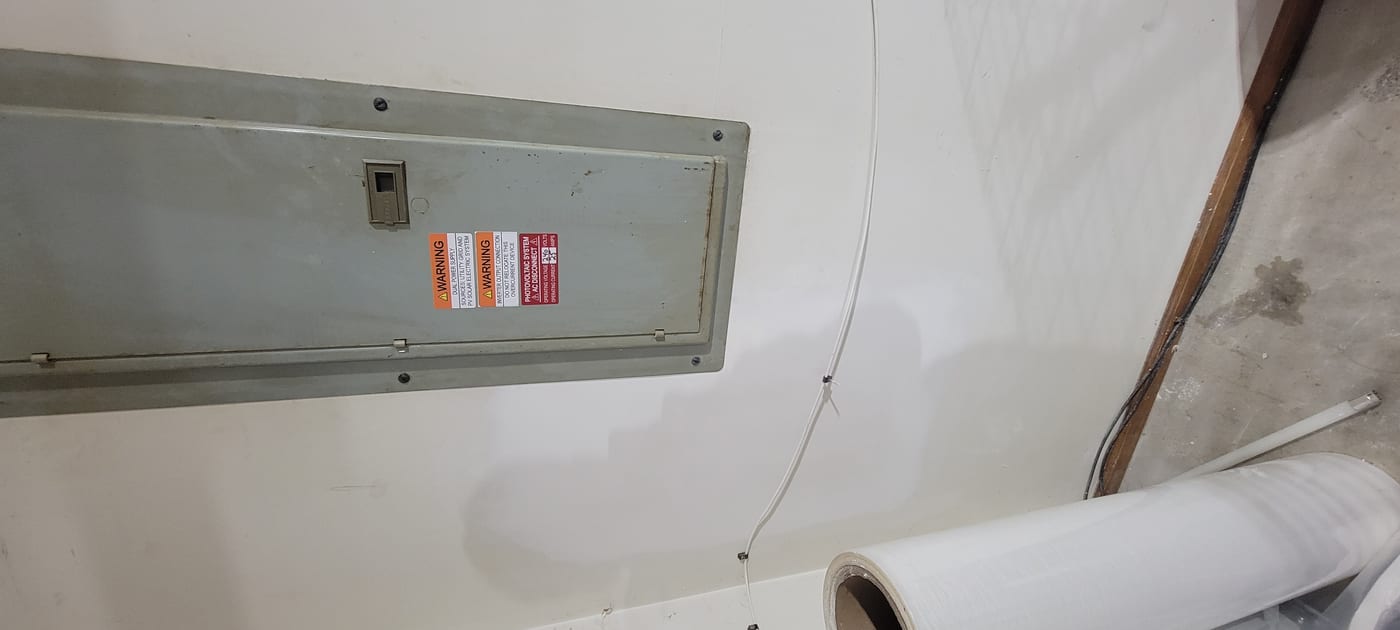 Drywall repair completed