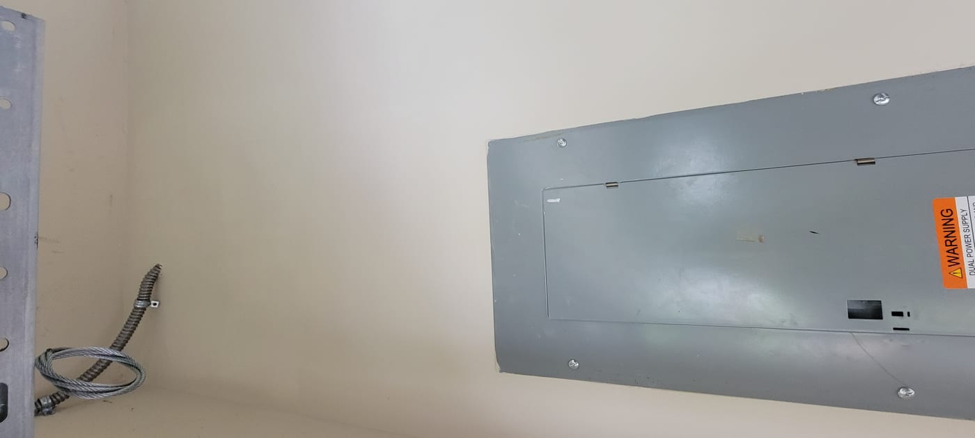 Drywall repair completed