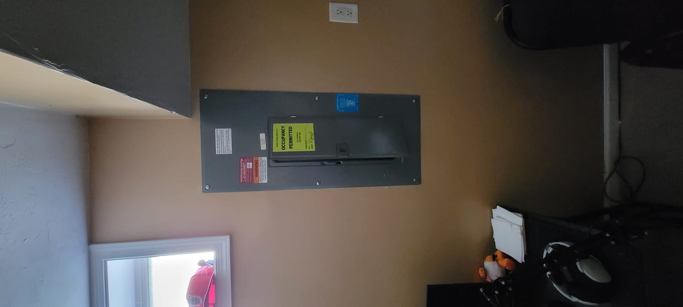 Drywall repair completed