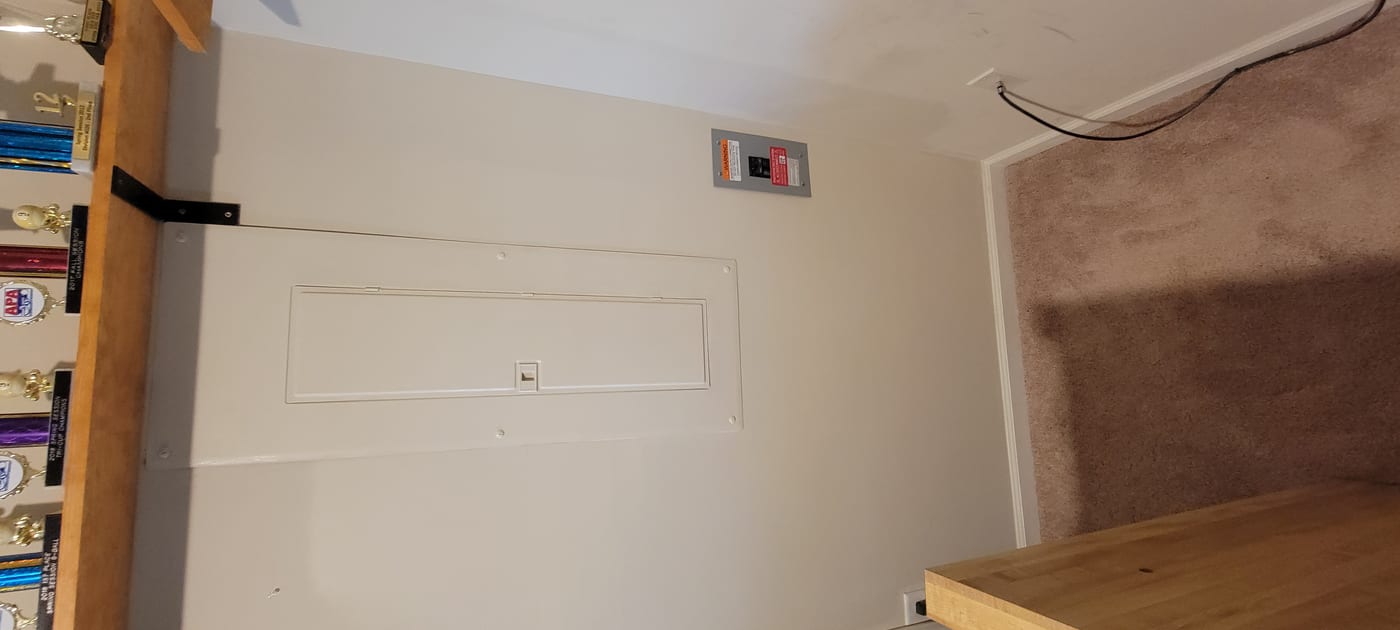 Drywall repair completed