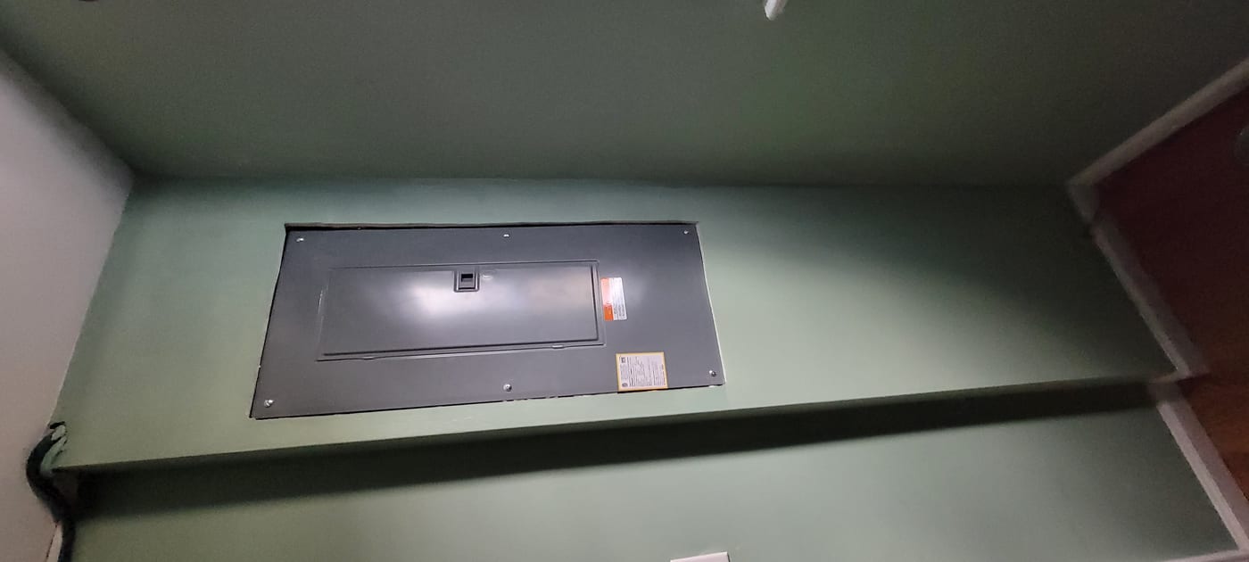 Drywall repair completed