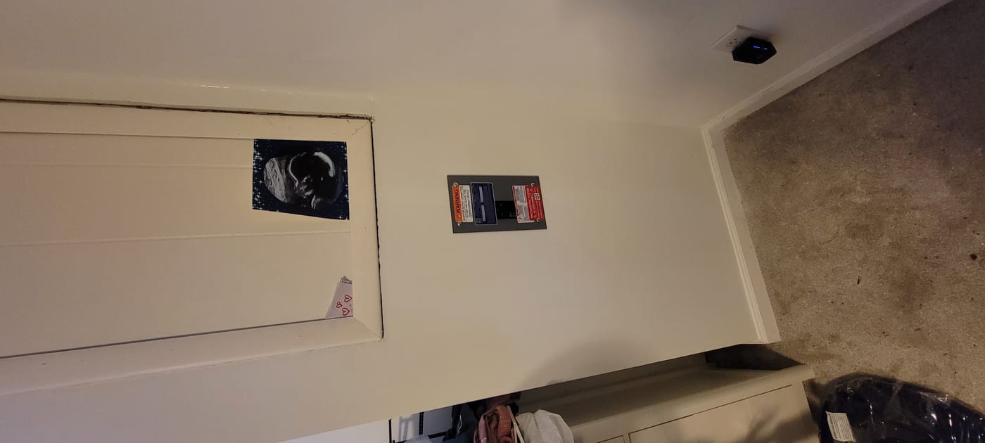 Drywall repair completed