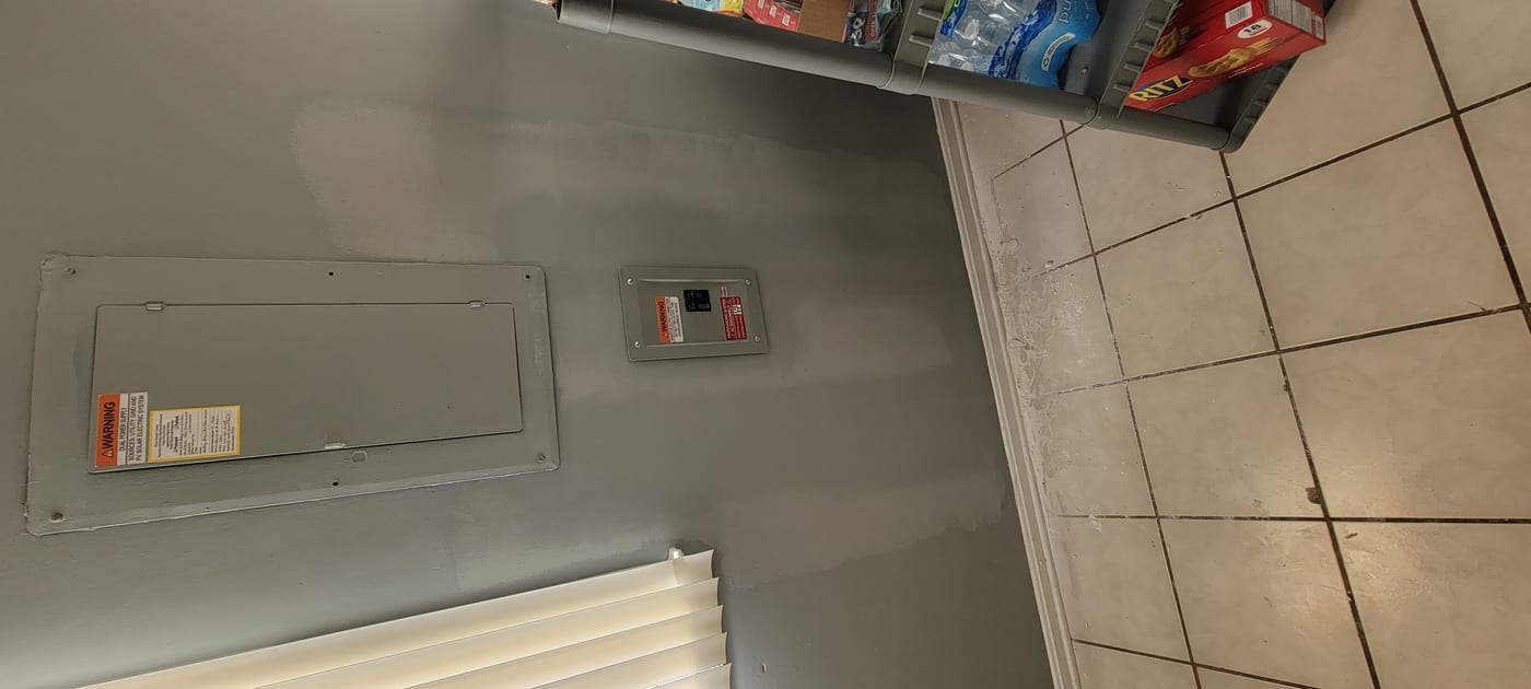 Drywall repair completed