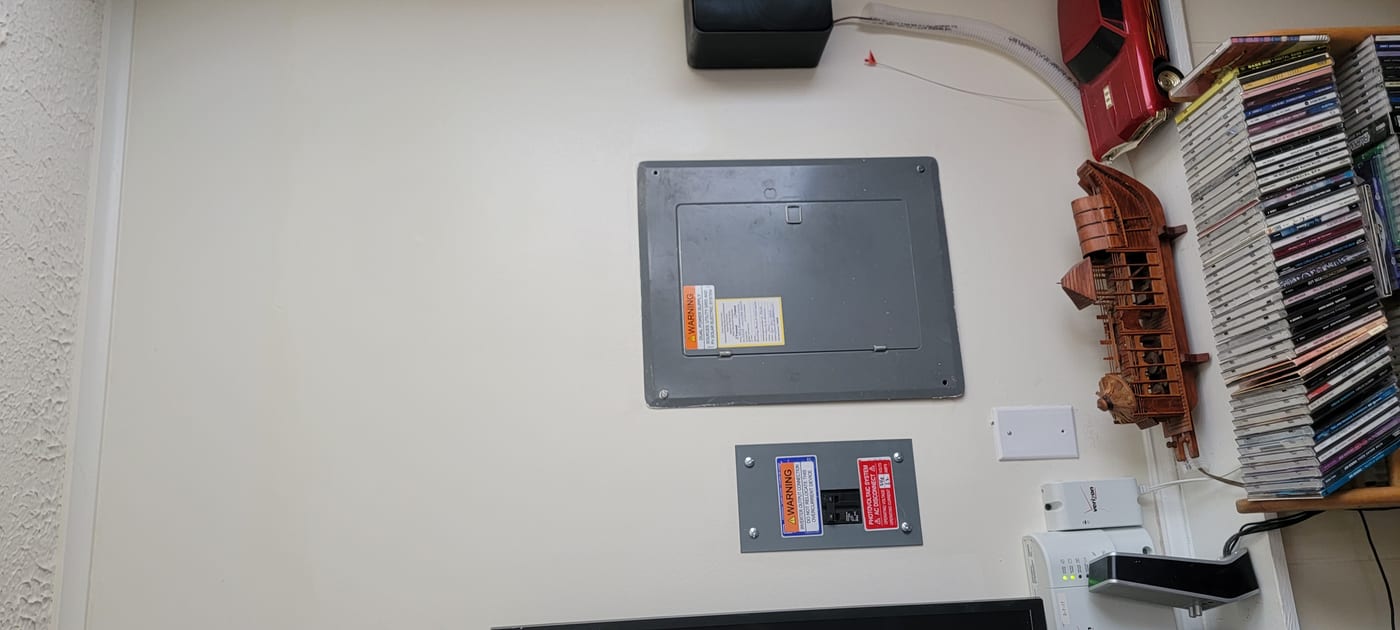 Drywall repair completed