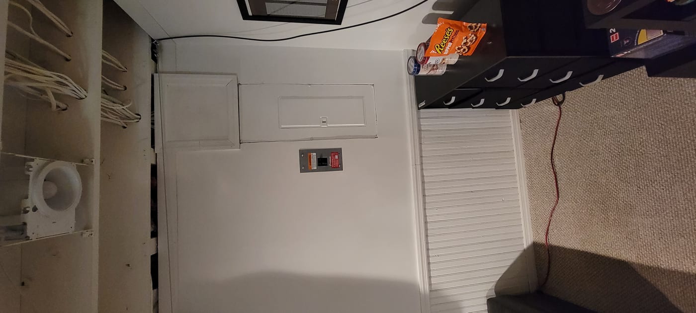 Drywall repair completed