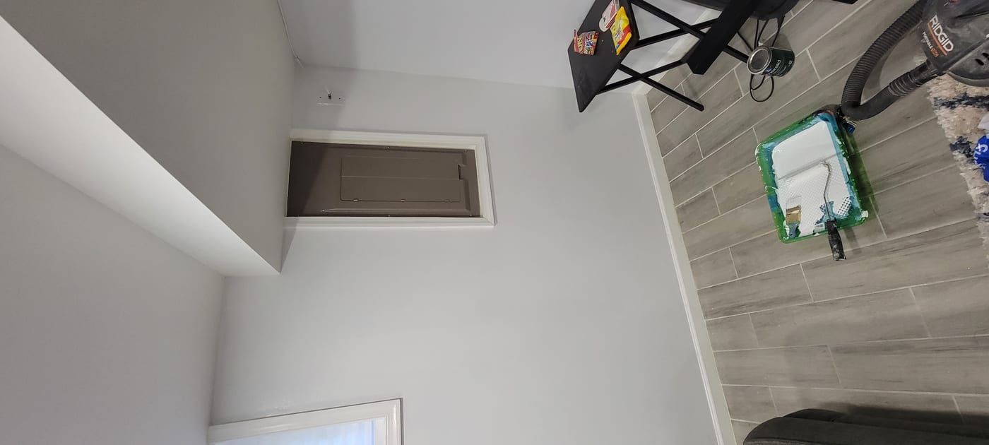 Drywall repair completed