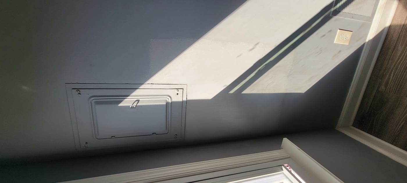 Drywall repair completed