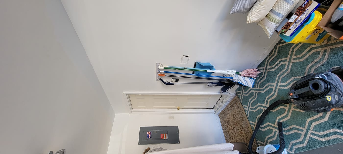 Drywall repair completed