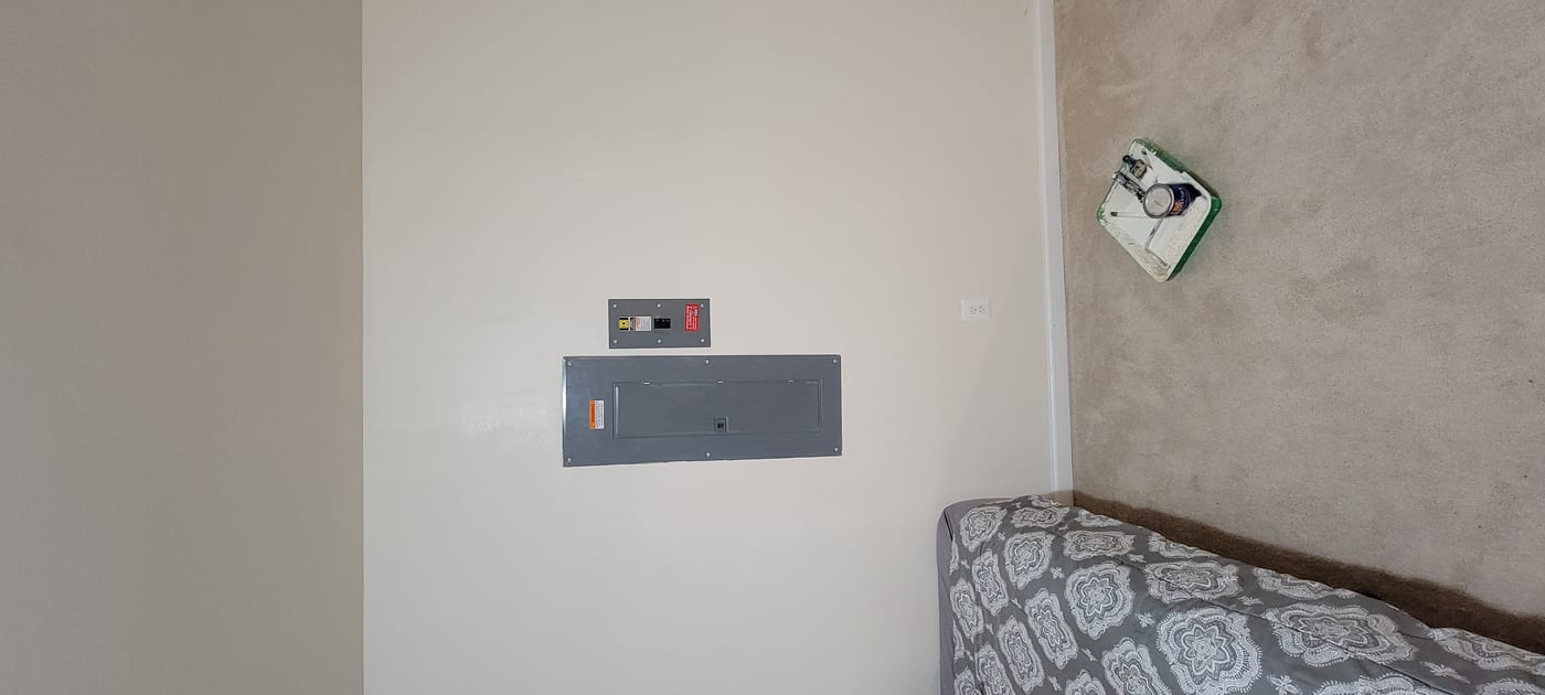 Drywall repair completed