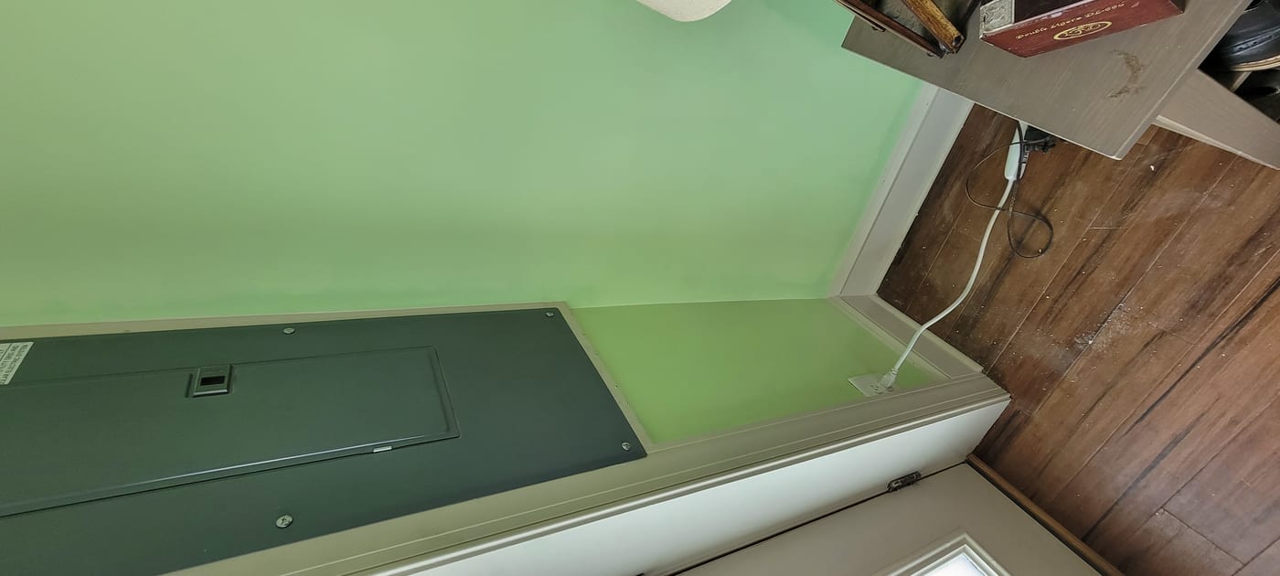 Drywall repair completed