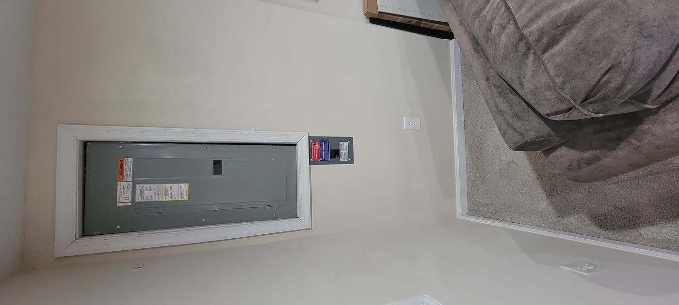 Drywall repair completed