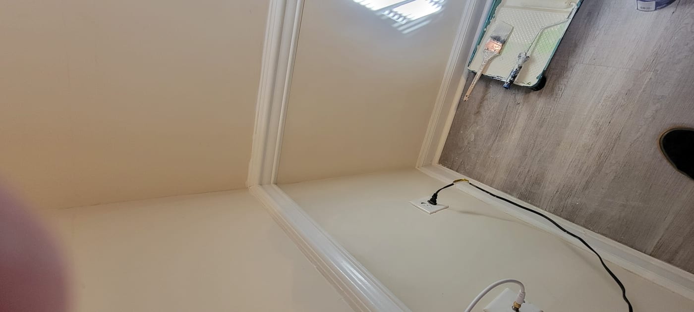 Drywall repair completed