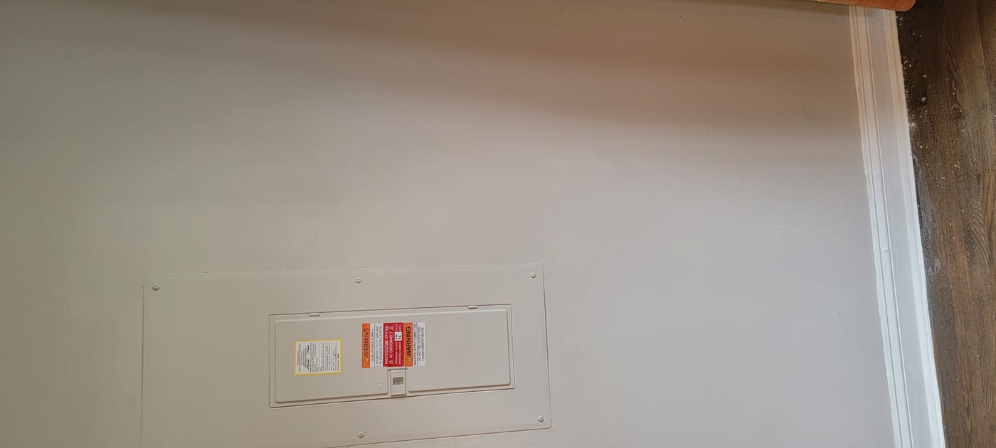 Drywall repair completed