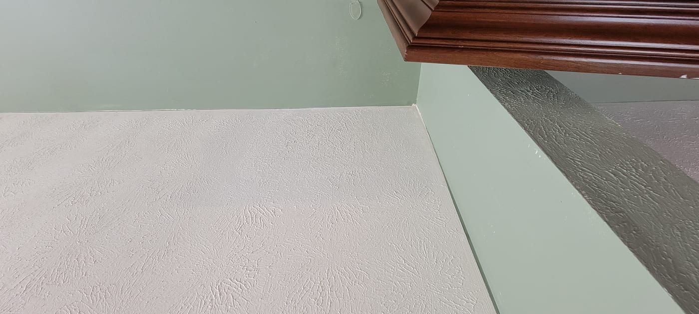 Drywall repair completed
