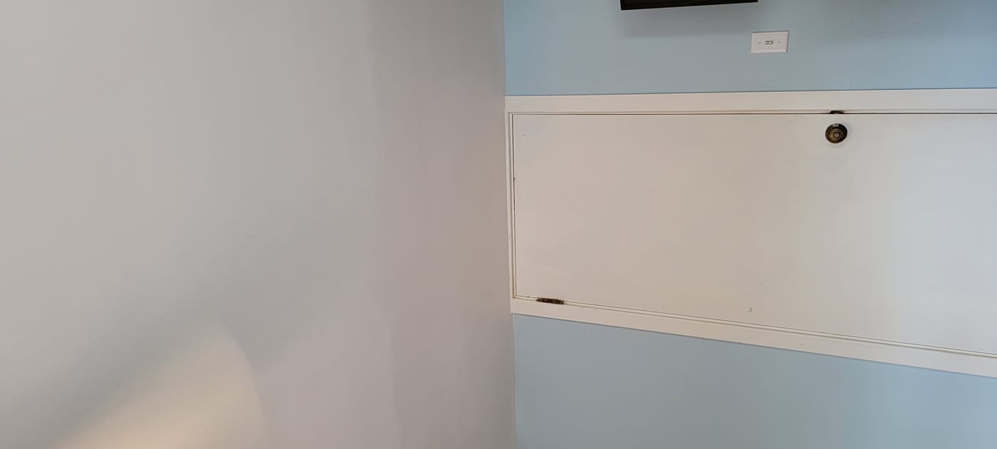 Drywall repair completed