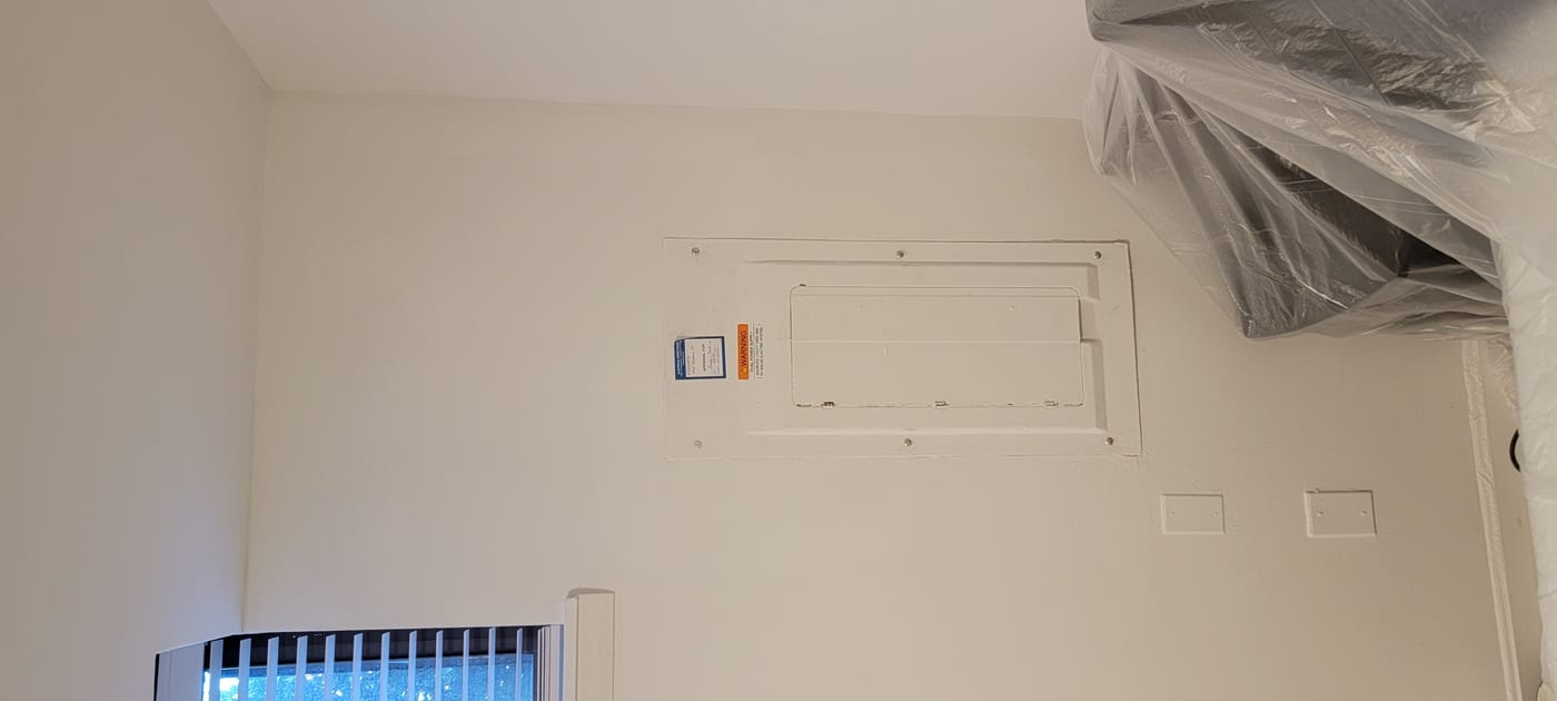 Drywall repair completed