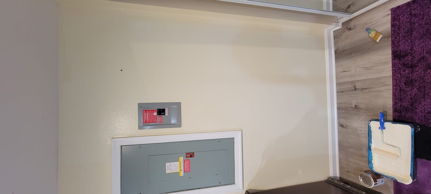 Drywall repair completed