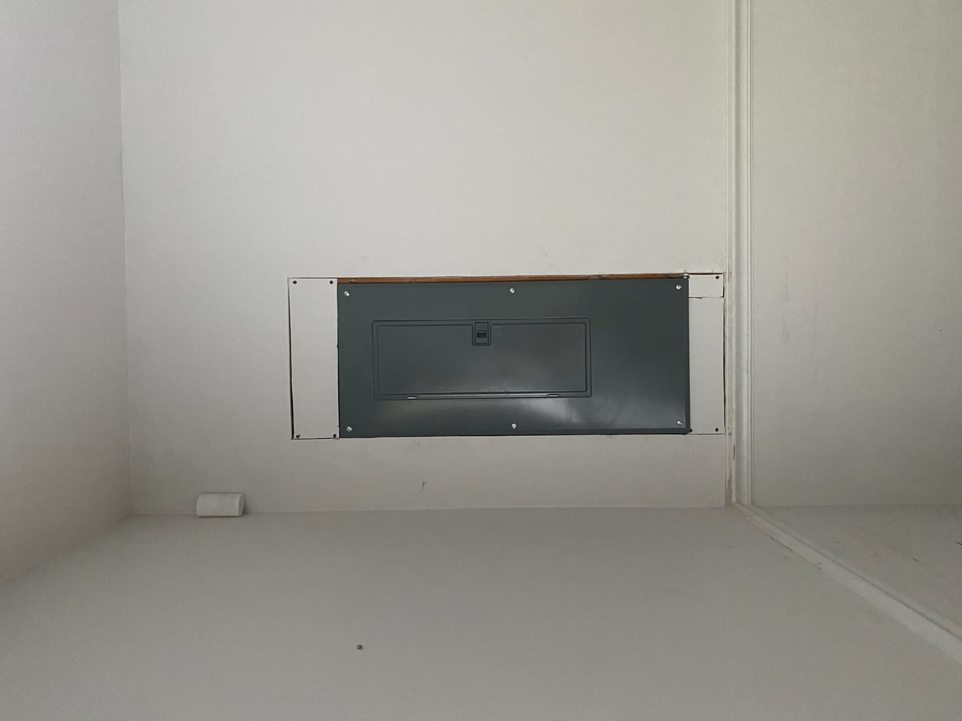 Drywall before repair