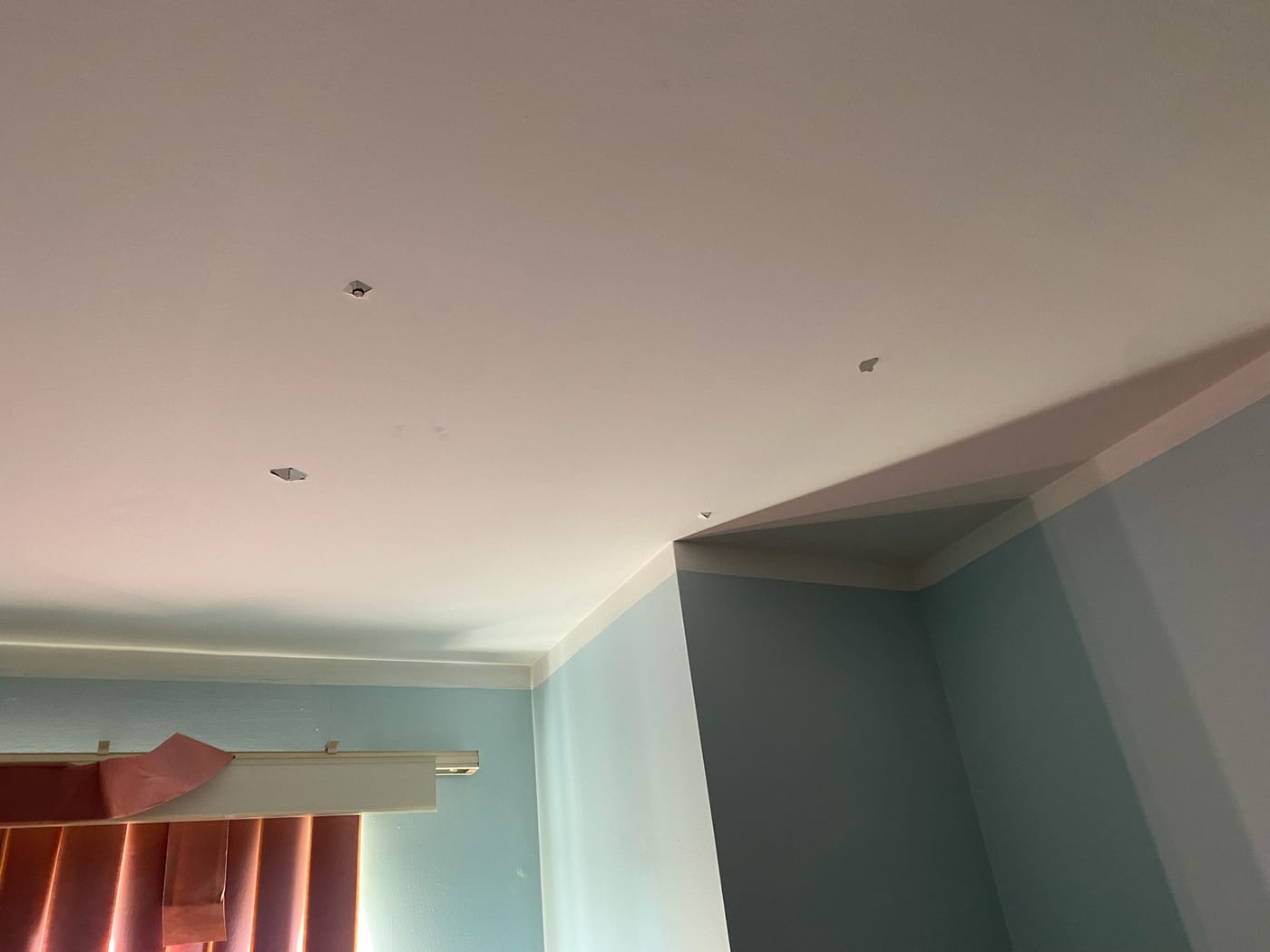 Drywall before repair